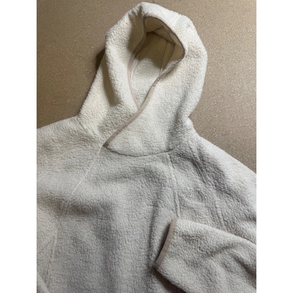 The North Face Osito Cream Fleece Hooded Pullover Cozy Comfy Womens Small S - Picture 3 of 8